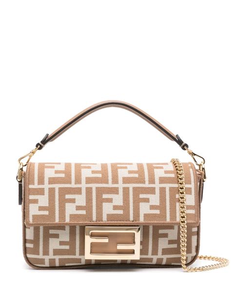 FENDI Mini Baguette Crossbody Bag 